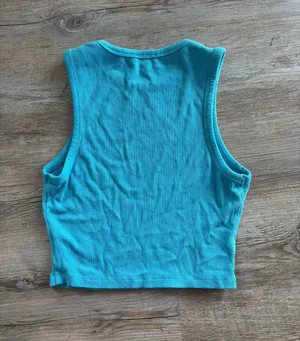 Le lis Blue High neck Tank thumbnail 2