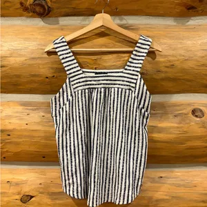 Lucky Brand Striped Textured Tank size S thumbnail 2