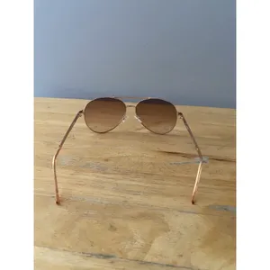 Guess Aviator Sunglasses Rose Gold Wire Frame Gradient Lenses 59 13-135 GUF241 thumbnail 2