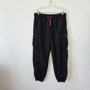 Nike Women's Icon Clash Joggers Warm Up Baggy Oversized Black Large Streetwear thumbnail 3