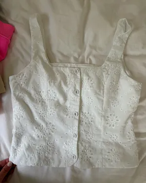White Linen Tank Size none thumbnail 1