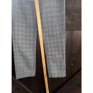 American Eagle Mom Straight Pant 6 Gray Plaid Stretch thumbnail 7