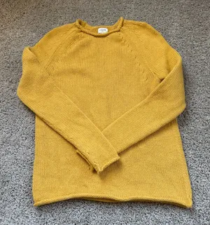 J. Crew Mustard Yellow Roll Neck 100% Cotton Sweater Size XXS thumbnail 1