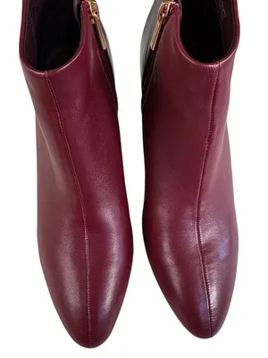 Like New Liverpool Leather LAZ Open Wedge Ankle Boots Size 10 thumbnail 5