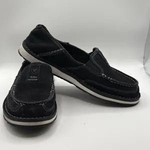 Ariat Crusier Womens Size 7.5B Black Suede Mocassin Boat Loafers Shoes 10027355 thumbnail 6