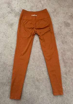 Size small orange AUROLA Dream Collection Workout Leggings thumbnail 2