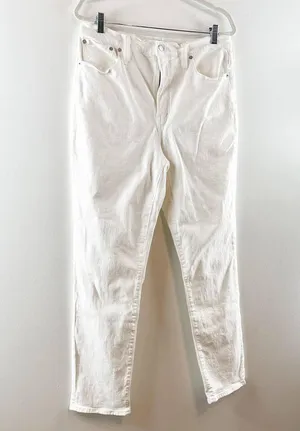 Madewell The Perfect Vintage High Rise Tapered Mom Jeans Tile White 30 Tall thumbnail 8