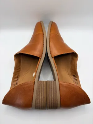 Universal Threads Brown Cutout D’Orsay Flats Minimalist Shoes Ankle Booties Boho thumbnail 7