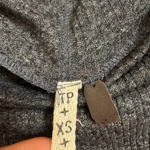 We The Free People Londontown Thermal Tunic Top Charcoal Gray Stretch XS thumbnail 3
