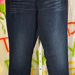 J23. Ann Taylor dark wash straight leg jeans thumbnail 1