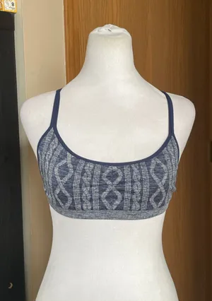 Women's Victoria’s Secret Sports Bra, Blue and Grey, Size XS thumbnail 1