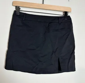 Hello Molly Black Mini Skirt Side Slit Zipper Front‎ Women's Size S thumbnail 1
