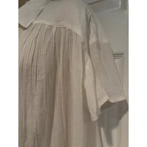 Free People We The Free Float‎ Away Shirt White Cotton Boho XS NWT Festival chic thumbnail 4