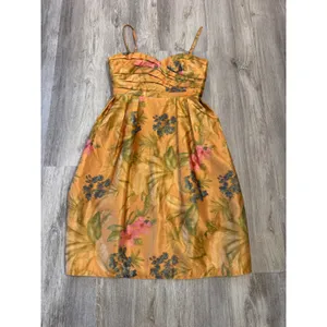 Anthropologie James Coviello Botanica Floral Cocktail Dress Women Size 10 thumbnail 6