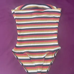 OUT FROM UNDER mj Tube Bodysuit Striped / Ribbed Small S thumbnail 4