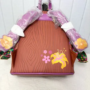 Loungefly Disney Rapunzel‎ Storybook Backpack - Brown and Purple thumbnail 4