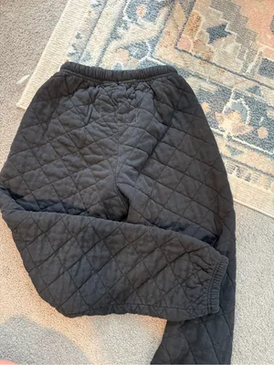 Aviator Nation Quilted Black Sweatpants thumbnail 10