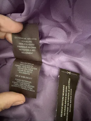 Coach Purple velvet coach jacket Size L thumbnail 6