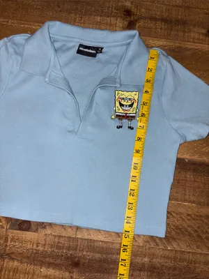 Nickelodeon Ribbed Polo 🍍 SpongeBob 🧽 Crop Top thumbnail 5