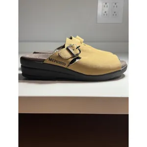 Mephisto Clogs Shoes Women Size 36 US 6 Suede Open Toe Comfortable Buckle thumbnail 5