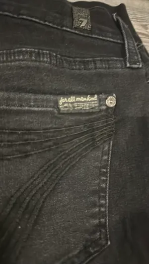 7 For All Mankind Jeans Dojo Black thumbnail 4
