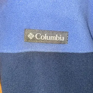 Columbia women’s 2 toned blue and brown pullover quarter button sweatshirt MD thumbnail 4