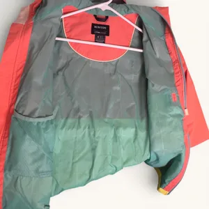 Burton Narraway Jacket Womens Small‎ Colorblock Hooded Windbreaker Full Zip thumbnail 12