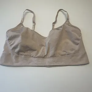 Wacoal 835575 B-Smooth Wire Free Bralette Bra Seamless Lined Womens 2XL XXL Sand thumbnail 6