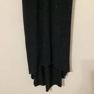Jodi Kristopher Vintage 90s Black Sparkle‎ Glam Grunge Witchy Dark Romantic Midi Slip Dress L thumbnail 4