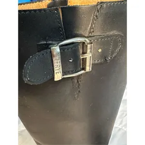 FRYE Black Leather Riding Boots Size 5.5 B with Zipper thumbnail 8
