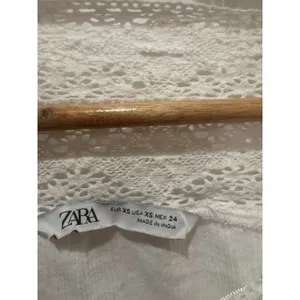 ZARA LONG DRESS SQUARE NECK GAUZE EMBROIDERED LACE Dress SZ XS thumbnail 8