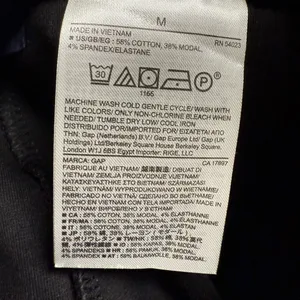 NWOT Gap Moto Style Black Zippered Pants Size Medium thumbnail 6