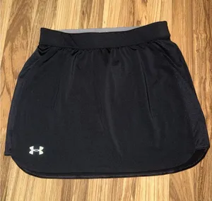 Under Armour Women's Sz Small S Sports Tennis‎ Skirt Elastic Waist Black thumbnail 1