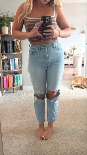 Abercrombie High-Rise Jeans Curve Love thumbnail 1