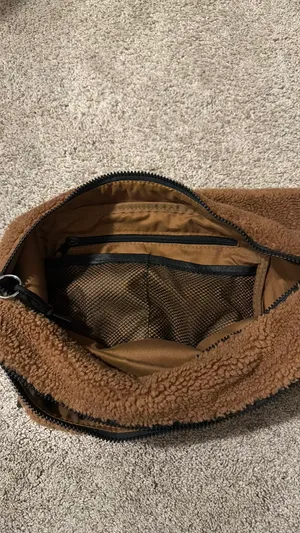 Free People Movement Sherpa Overachiever Sling Bag Cocoa Teddy thumbnail 2