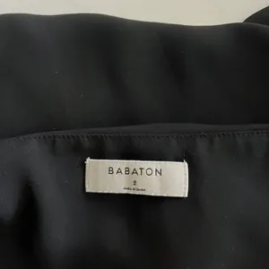 BABATON ARITZIA Women's Mortensen Black 3/4 Sleeve Oversized Blouse Size 2 (S) thumbnail 4