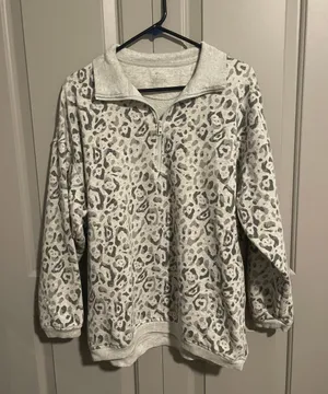 Oversized Half Zip Pullover thumbnail 1