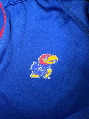 Women’s KU Kansas Jayhawks long sleeve quarter zip shirt size Large thumbnail 3
