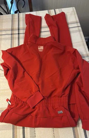 XSP FIGS scrub long sleeve jumpsuit thumbnail 1