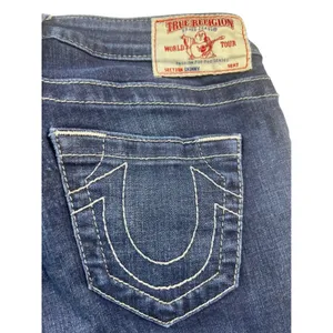 True Religion Womens Size 25 Skinny Jeans Dark Wash Stretch Horseshoe Denim thumbnail 6