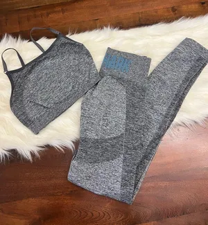 Gymshark Seamless Set Small Gray Marl Leggings & Sports Bra Matching thumbnail 1