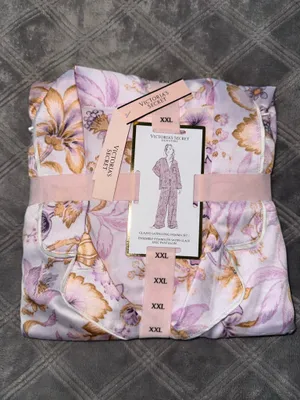 Victoria’s Secret Butterfly Satin Long Pajama Set size XXL thumbnail 5