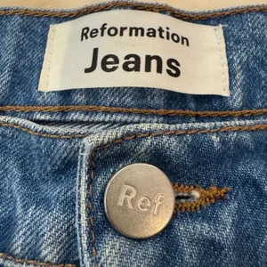 Reformation Julia High Cigarette Jeans Women 28 Sonoma Destroyed Blue thumbnail 3