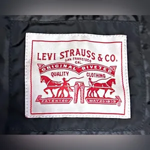 Levis Womens Black Diamond Lightweight Quilted Bomber Jacket~XL~ thumbnail 7