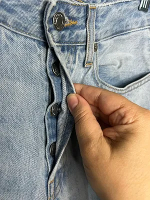 Everlane The Curvy 90’s Cheeky Straight‎ Ankle High Rise Button Fly Denim Jeans thumbnail 6