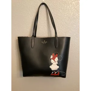 NWOT Kate Spade New York x Disney Reversible Minnie Mouse Large Tote w Wristlet thumbnail 3