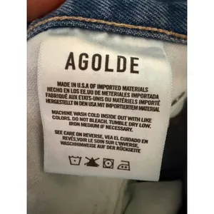 AGOLDE 90s Mid Rise Loose Fit Distressed Jeans Light Wash Blue Size 31 A069C-811 thumbnail 4