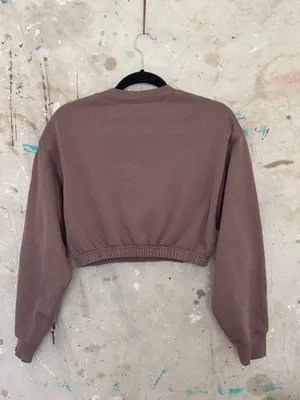 ALO Yoga Devotion Crewneck in Hot Cocoa thumbnail 5