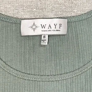 WAYF | Sage Green Short Ribbed Crop Top | Small thumbnail 4