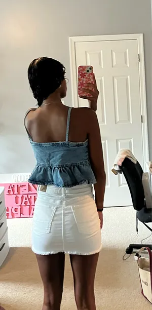 Denim Top Shein thumbnail 3
